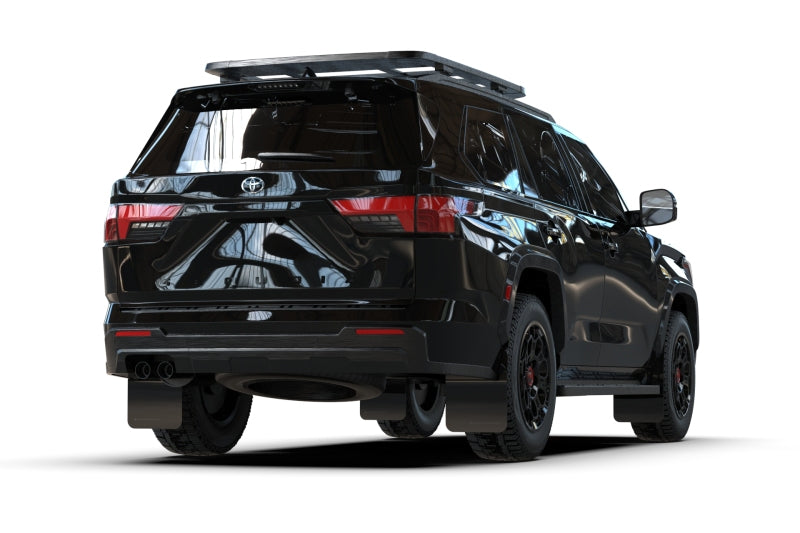 Rally Armor 23-24 Toyota Sequoia Black UR Mud Flap w/ Red Logo - MF88-UR-BLK-RD