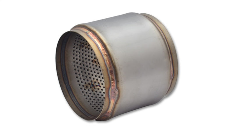 Vibrant SS Race Muffler 5in inlet/outlet x 5in long - 17995