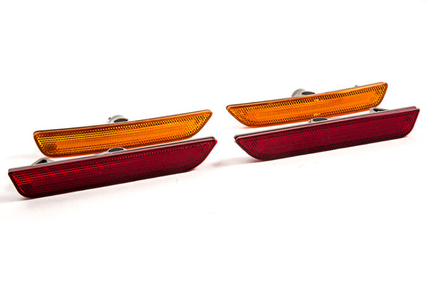Diode Dynamics Mustang 10-14 LED Sidemarkers - Amber/ - Red Set - DD5059 for 2010-2014 Ford Mustang - front view