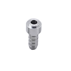 UPR - 3/8" Barb Weld Bung Aluminum Stepped - 8503-003 by UPR Products - angle view