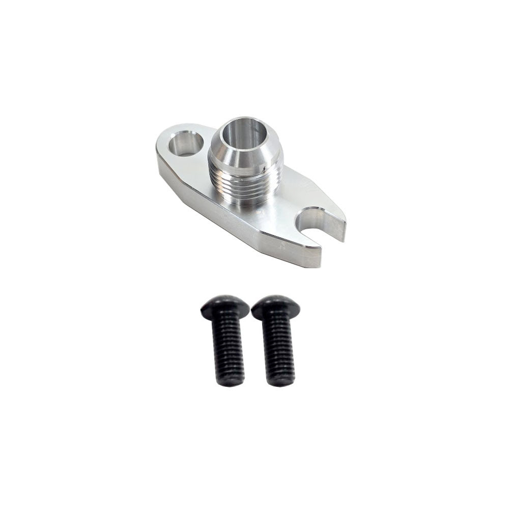 UPR - T3 T4 T6 Mid Frame Oil Drain Flange 10AN with Crowfoot & O-Ring - 8505-006 by UPR Products - front view