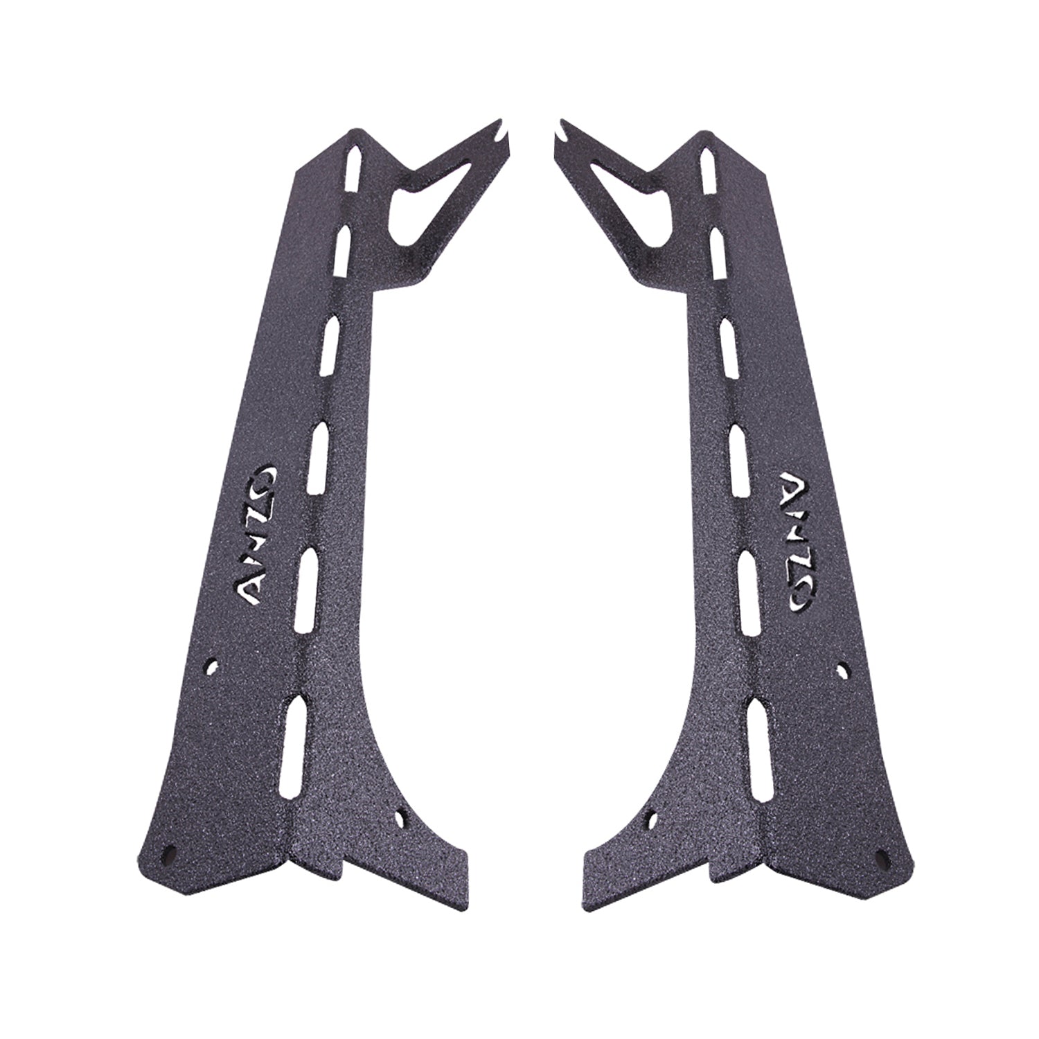 ANZO 1996-2006 Jeep Wrangler LED Bar Windshield Mounting Brackets - 851034 for 1997-2006 Jeep Wrangler - front view