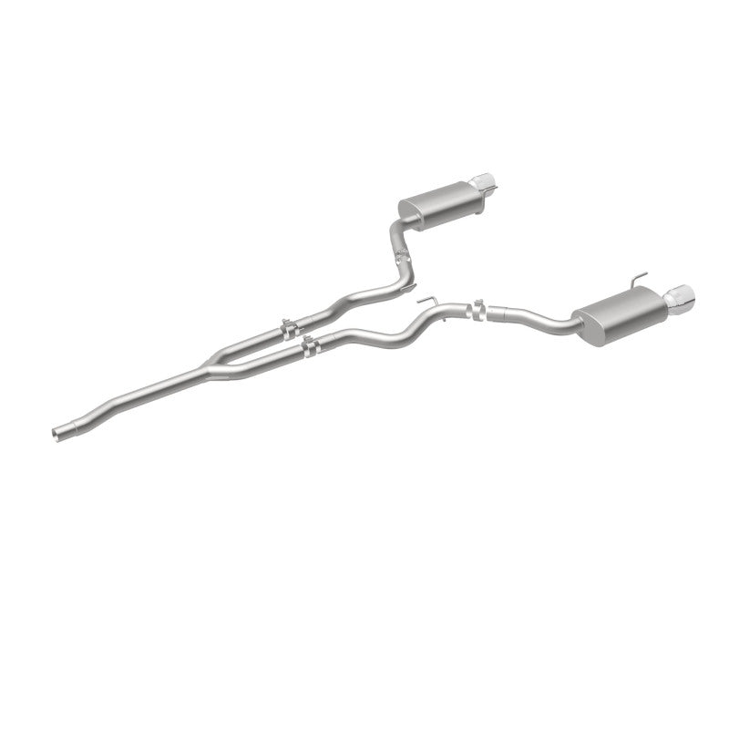 MagnaFlow Cat Back, SS, 2.5in, Street, Dual Split Polished 4.5in Tips 2015 Ford Mustang Ecoboost - 19097