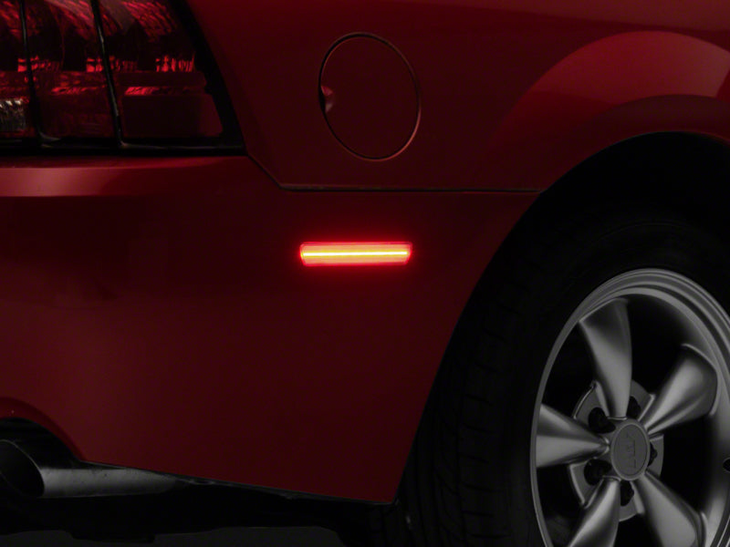 Raxiom 99-04 Ford Mustang Axial Series LED Rear Side Marker Lights- Red - 408819