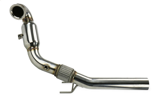 Invidia 15+ VW Golf GTI Downpipe with High Flow Cat - HS13GF7DPC for 2015-2019 Volkswagen GTI - front view