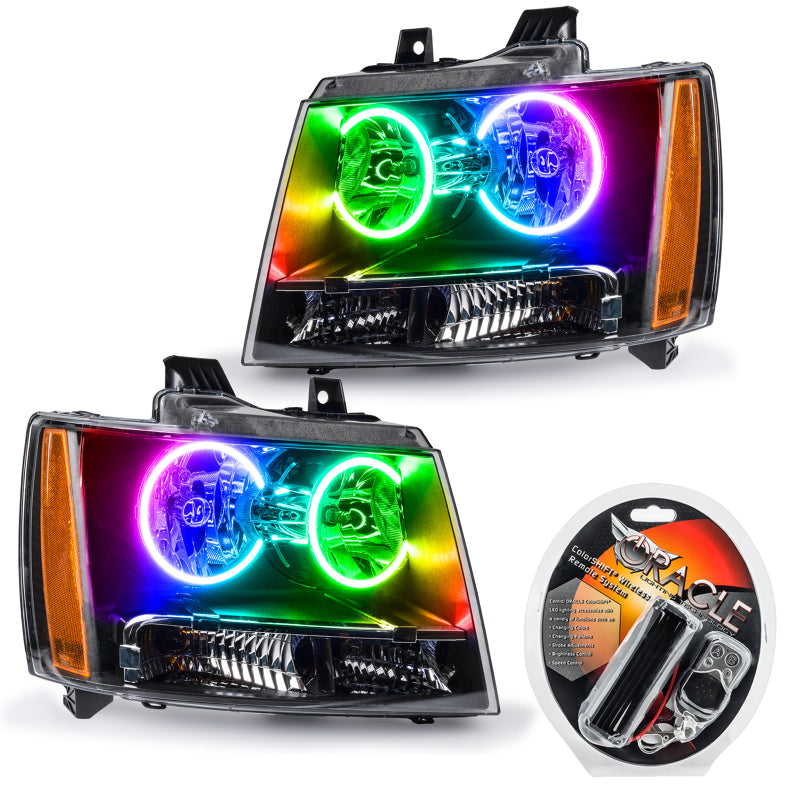 Oracle 07-13 Chevrolet Avalanche Pre-Assembed SMD Headlights - ColorSHIFT SEE WARRANTY - 7001-330