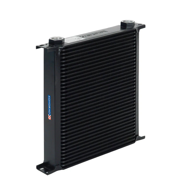 Koyo 35 Row Oil Cooler 11.25in x 11in x 2in (-10AN ORB provisions) - XC351111W by Koyo - front view