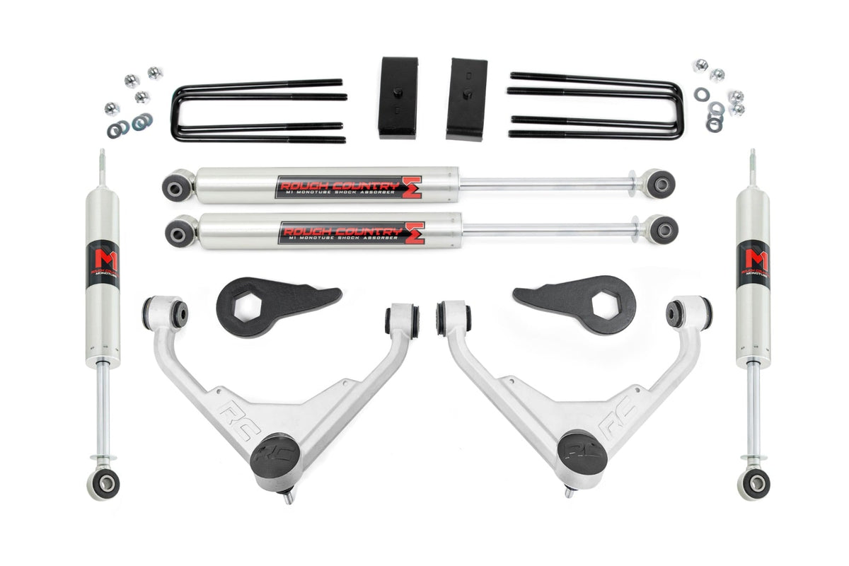 Rough Country - 3 Inch Lift Kit - M1 - FK/FF - Chevy/GMC Sierra/Silverado 2500 HD Suburban/Yukon XL 2500 (01-10) - 85941