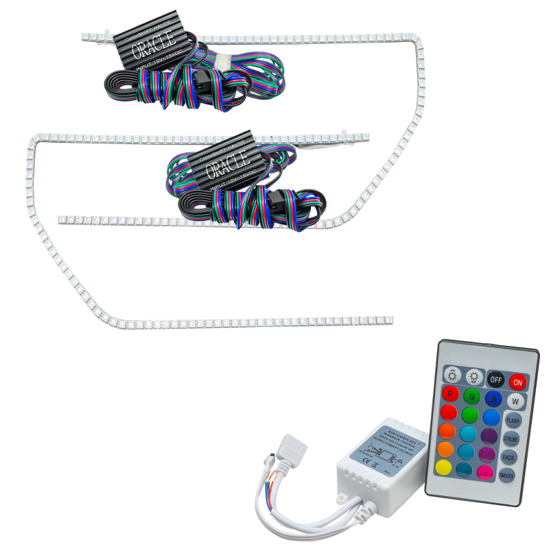 Oracle Ford F-150/Raptor 09-14 Perimeter Halo Kit - ColorSHIFT w/ Simple Controller SEE WARRANTY - 2203-504