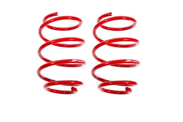 BMR 16-17 6th Gen Camaro V8 Front Performance Version Lowering Springs - Red - SP042R for 2016-2020 Chevrolet Camaro - front 
