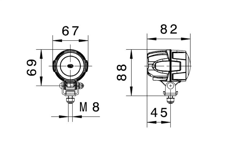 Hella Work Lamp Na 0Gr Md1242 Dt M50 1G0 - 995050001