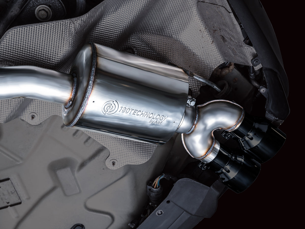 AWE Tuning 2020+ Ford Explorer ST Touring Edition Exhaust w/ Diamond Black Tips - 3015-43625