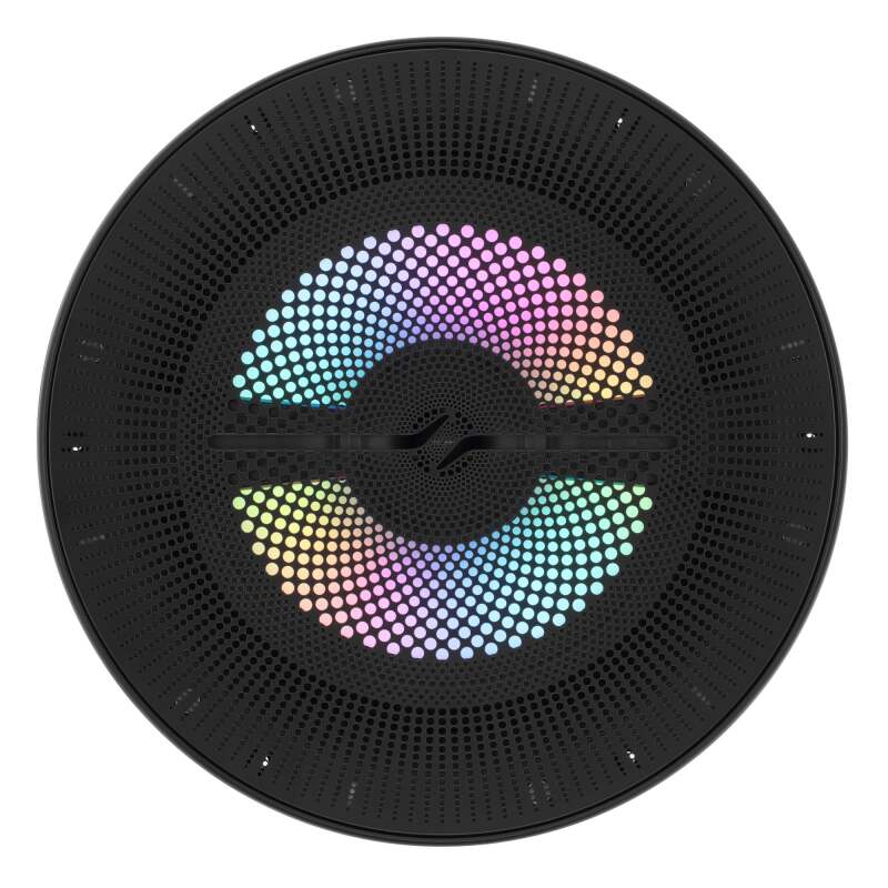 DS18 8in 2-Way 175 Watts RMS 4ohm Digital LED Lights Bullet Tweeter Black - NXL-LXY8/BK - close-up view