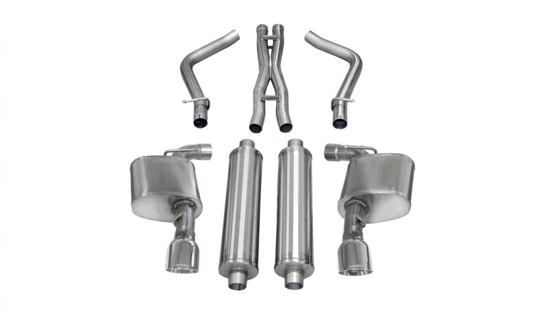 Corsa 2012-2014 Dodge Charger SRT-8 6.4L V8 Polished Xtreme Cat-Back Exhaust - 14464