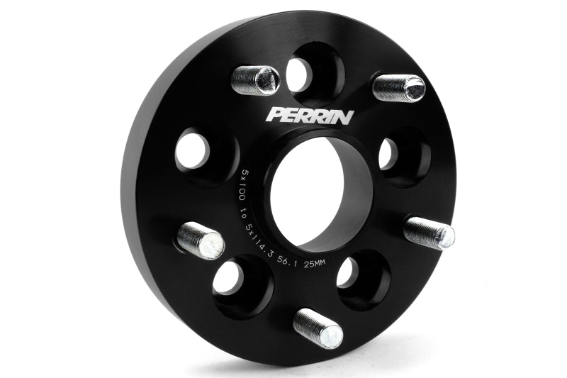 Perrin Wheel Adapter 25mm Bolt-On Type 5x100 to 5x114.3 w/ 56mm Hub (Set of 2) - PSP-WHL-226BK