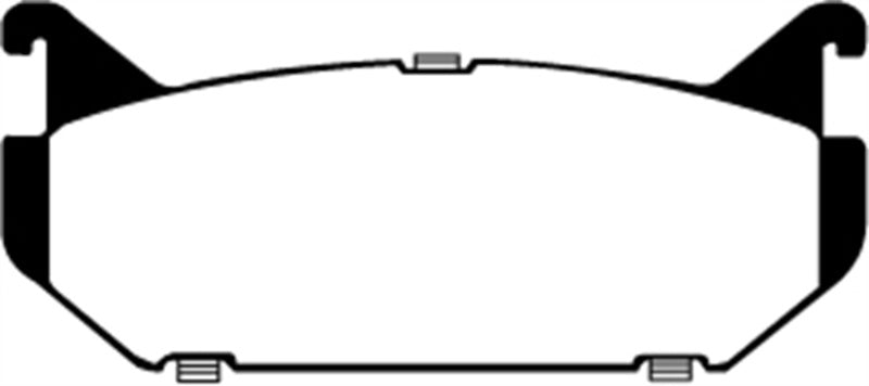 EBC 93-97 Ford Probe 2.0 16v Yellowstuff Rear Brake Pads - DP4972R