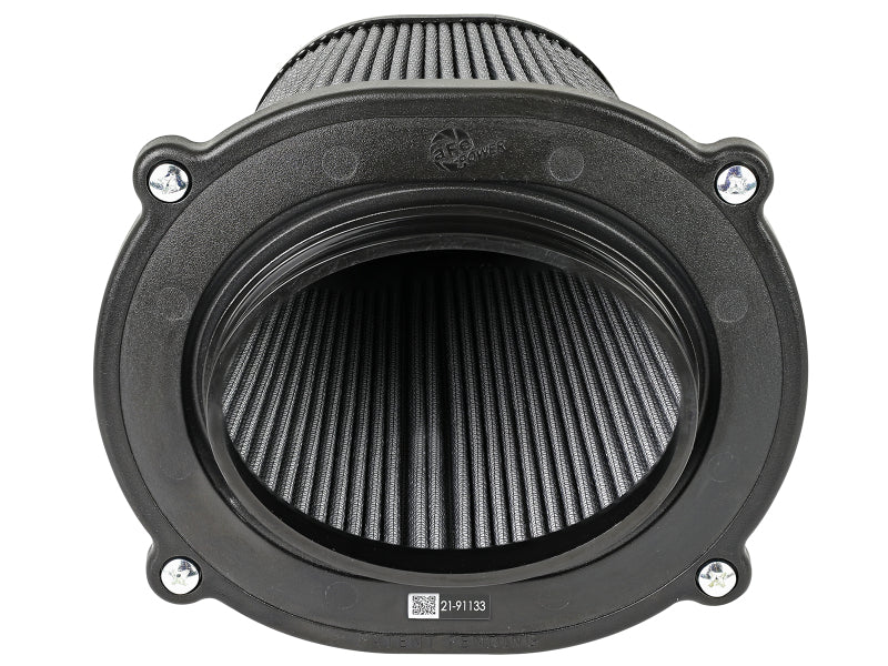 aFe Quantum Pro DRY S Air Filter Inverted Top - 5.5inx4.25in Flange x 9in Height - Dry PDS - 21-91133