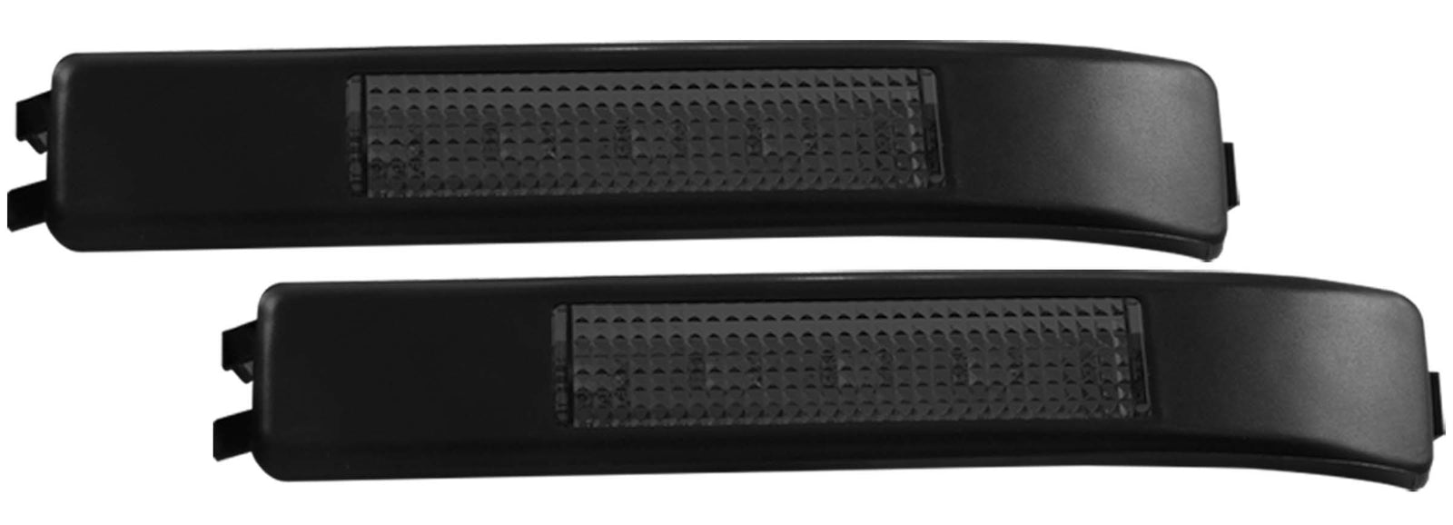 ANZO LED Mirror Lights 2009-2014 Ford F-150 LED Mirror Lights Smoke w/ Amber LED - 861114 for 2009-2014 Ford F 150 - front vi