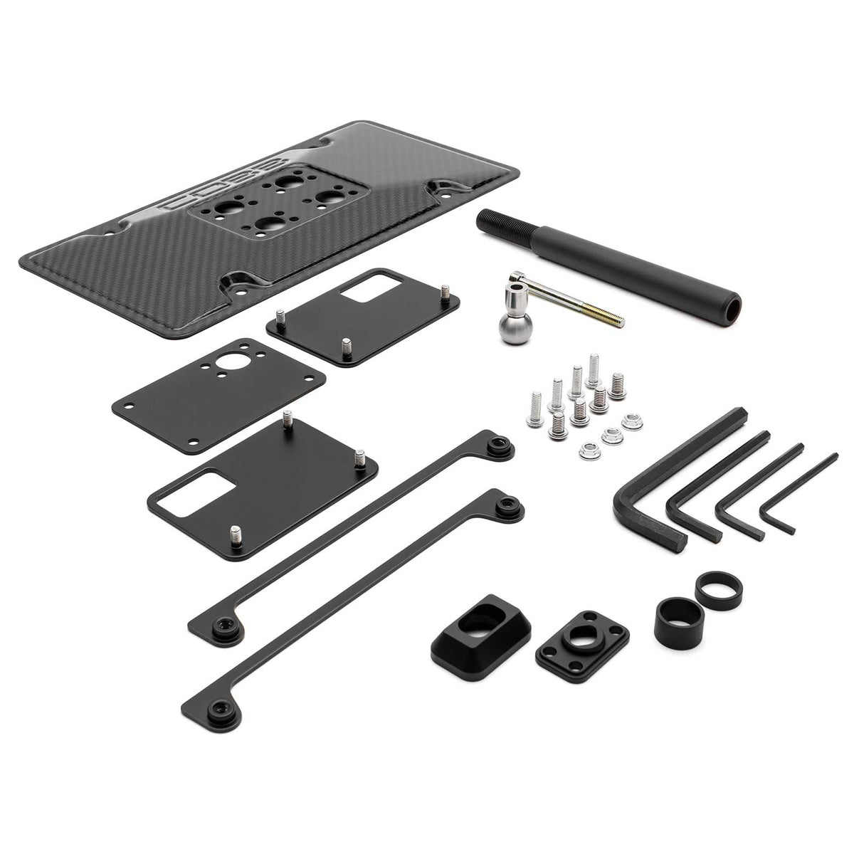 COBB Redline Carbon Fiber License Plate Relocation Mount 08-14 Subaru WRX/STI - 861630