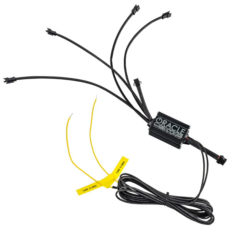 Oracle 15-17 Ford Mustang V6/GT/Shelby Dynamic DRL  w/ Halo Kit - ColorSHIFT - Dynamic SEE WARRANTY - 1335-332