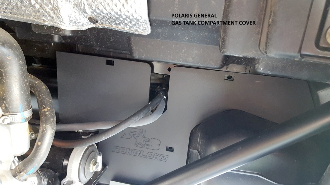 RokBlokz Polaris GENERAL 2016+ Battery & Gas Tank Compartment Covers