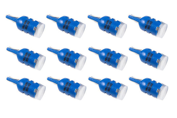 Diode Dynamics 194 LED Bulb HP5 LED - Blue Set of 12 - DD0026TW for 1980-1993 Ford Mustang - front view