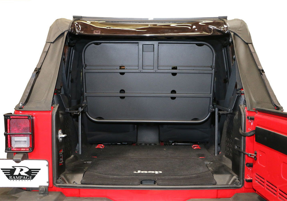 Rampage 2007-2018 Jeep Wrangler(JK) Rear Sport Rack - Black - 86624