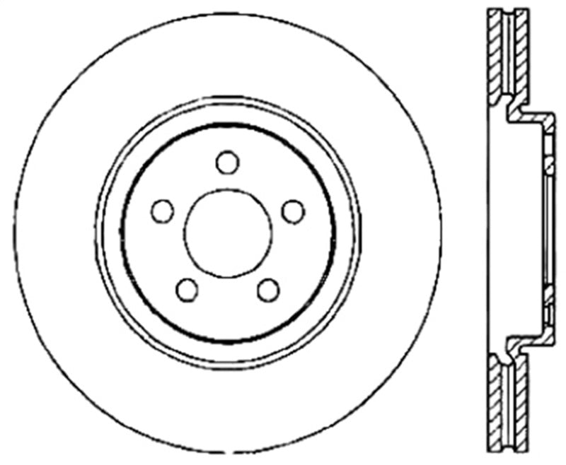 Clearance - StopTech Drilled Sport Brake Rotor - STO128.39038R
