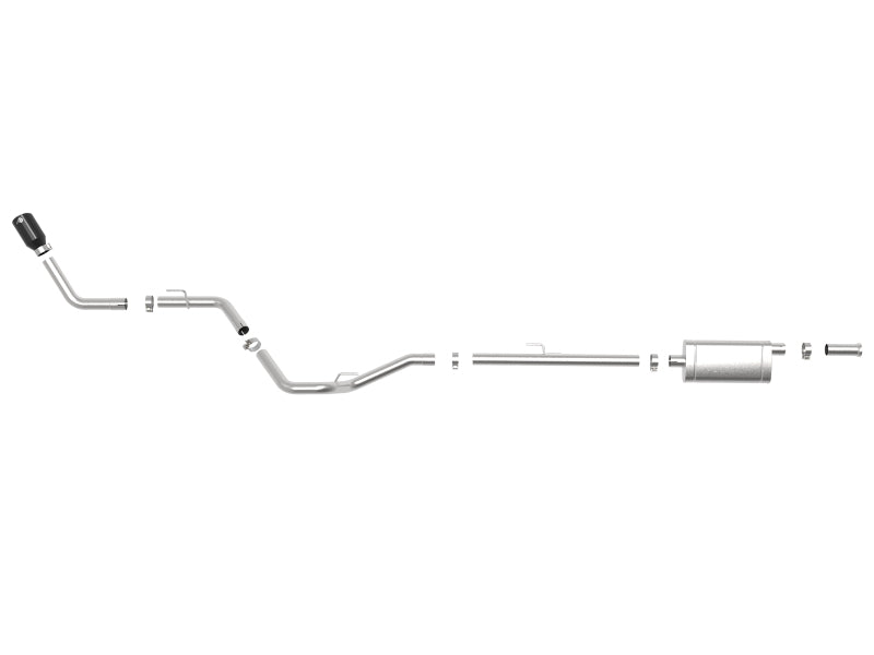 aFe Apollo GT Series 2.5in 409SS 20-21 Jeep Gladiator (JT) V6-3.6L - Black Tip - 49-48089-B