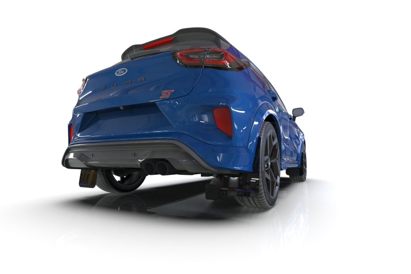 Rally Armor 20-24 Ford Puma ST Black Mud Flap w/Grey Logo - MF86-UR-BLK-GRY