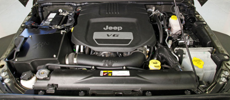 K&amp;N 12-18 Jeep Wrangler 3.6L V6 Performance Intake Kit w/ Snorkel - 57-1573