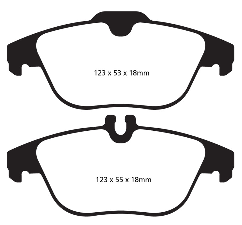 EBC 13-16 Mercedes-Benz GLK250 2.1 Twin TD Redstuff Rear Brake Pads - DP32012C