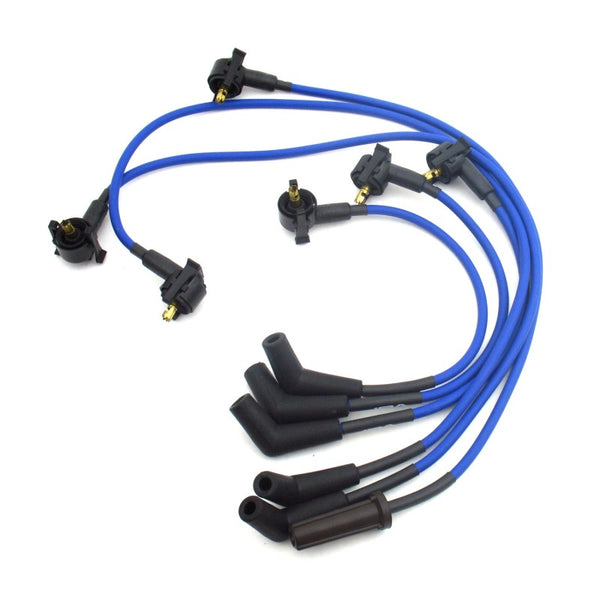 JBA 90-96 Ford Ranger/Explorer 4.0L Ignition Wires - Blue - W06339 for 1990-1996 Ford Ranger - front view