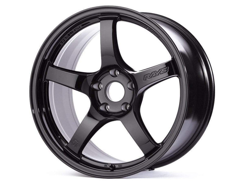 Gram Lights 57CR 18x9.5 +38 5-114.3 Glass Black Wheel (Min Order Qty Of 20) - WGCRX38EGBP