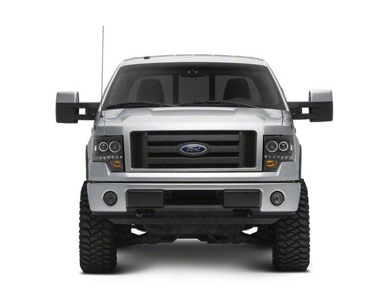 Raxiom 09-14 Ford F-150 G2 Super White LED Halo Projector Headlights- Black Housing- Clear Lens - T542835 - close-up view 6