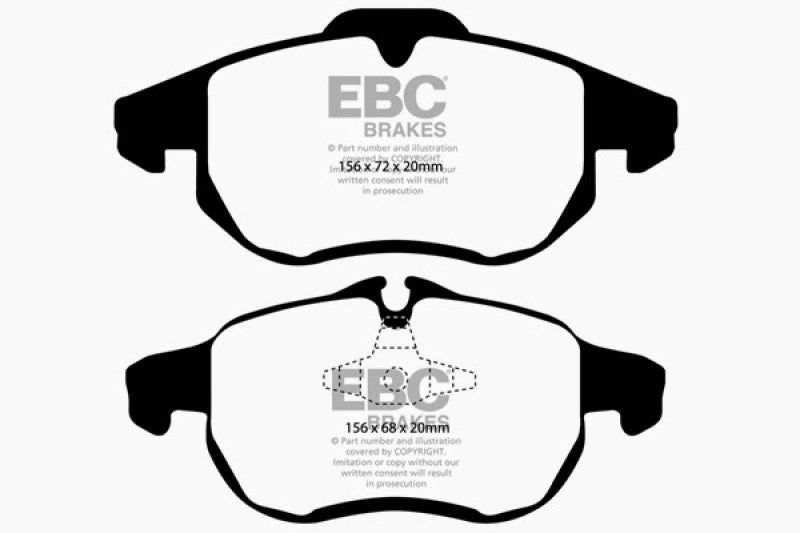 EBC 03 Saab 9-3 2.0 Turbo (Arc) Ultimax2 Front Brake Pads - UD972