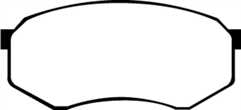 EBC 92-93 Toyota Pick-Up Extra Cab Yellowstuff Front Brake Pads - DP41317R