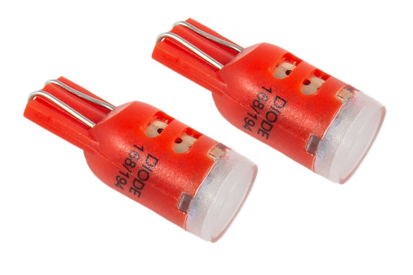 Diode Dynamics 194 LED Bulb HP5 LED - Red (Pair) - DD0030P for 1999-2010 Volkswagen Beetle - front view