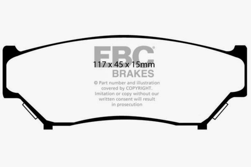 EBC 99-03 Chevrolet Tracker 2.0 Ultimax2 Front Brake Pads - UD807