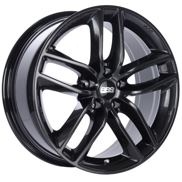 BBS SX 19x8.5 5x112 ET32 Crystal Black Wheel -82mm PFS/Clip Required - SX0501CB by BBS