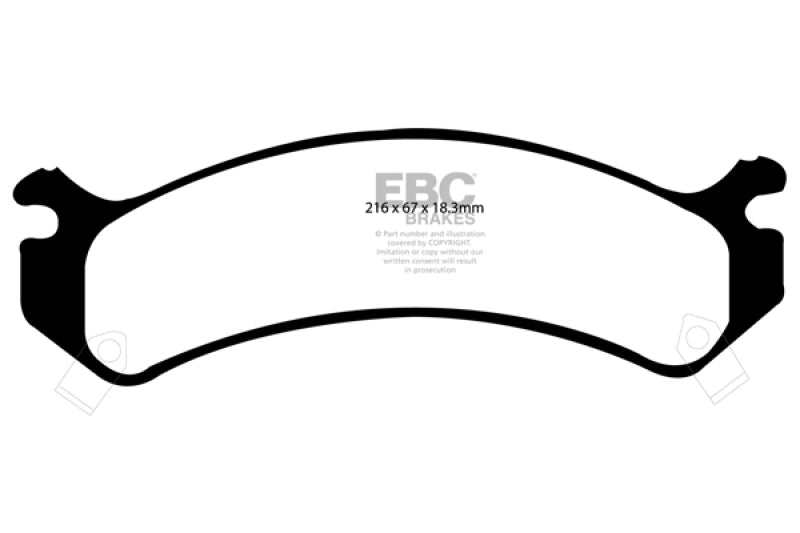 EBC 01-05 Cadillac Deville 4.6 HD Greenstuff Front Brake Pads - DP21305
