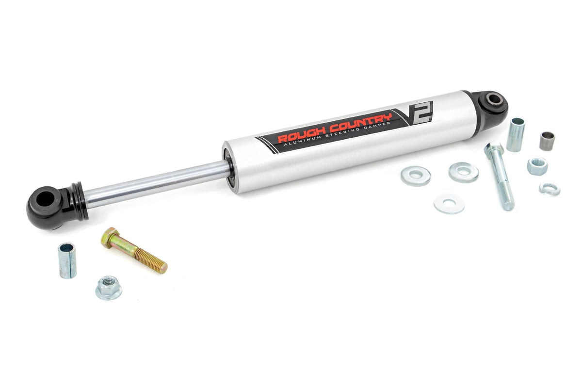 Rough Country - V2 Steering Stabilizer - Chevy/GMC 2500HD/3500HD (11-15) - 8731170