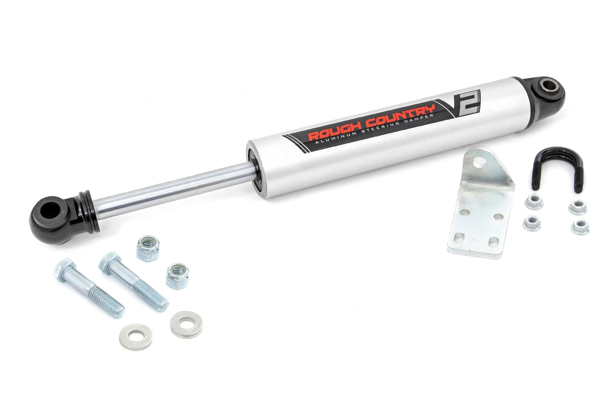 Rough Country - V2 Steering Stabilizer - 4-6 Inch Lift - Chevy/GMC 1500 (99-06 & Classic) - 8732070