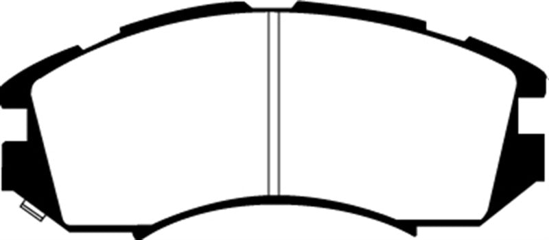 EBC 92-96 Subaru Impreza 1.8 (2WD) (13in Wheels) Yellowstuff Front Brake Pads - DP4819R