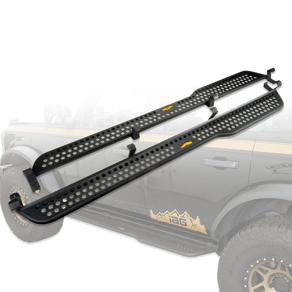 IAG Full Length EZ-Step Add-on for 2021+ Ford Bronco (1 Pair) - IAG-BDY-F2226 for 2021-2026 Ford Bronco - front view