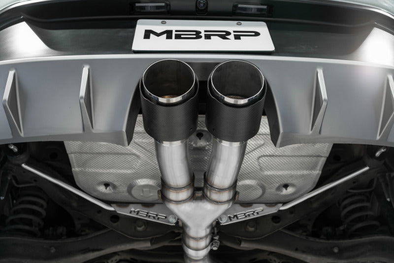 MBRP 2019+ Hyundai Veloster Turbo Cat Back - T304 Stainless - Carbon Fiber Tip