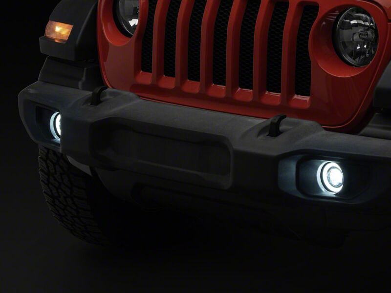 Raxiom 18-26 Jeep Wrangler JL LED Fog Lights with Amber Turn Signal - J227424 - close-up view 7