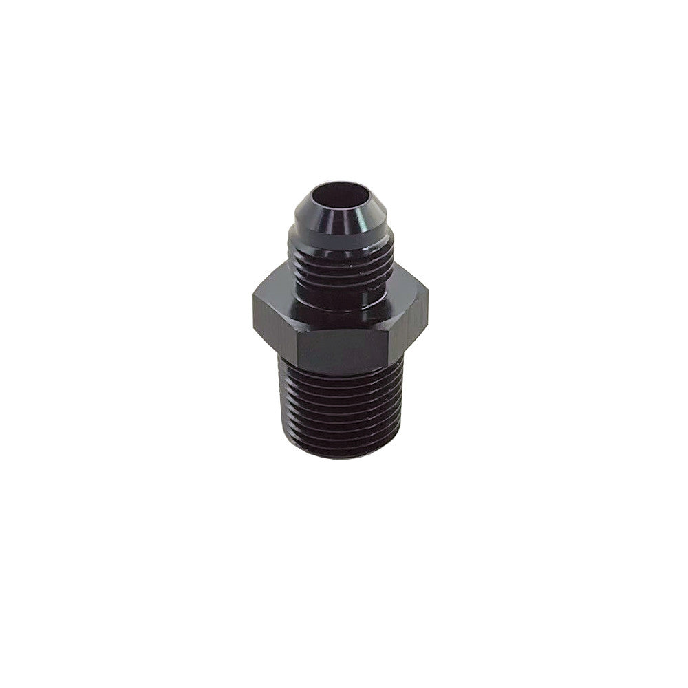 UPR - 3/8 NPT Straight 6AN Male Adapter Fitting Black - 8802-010 by UPR Products