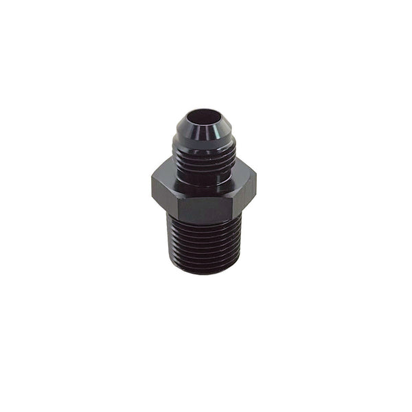 UPR - 3/8 NPT Straight 6AN Male Adapter Fitting Black - 8802-010 by UPR Products