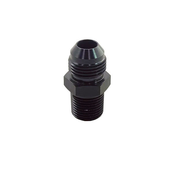 UPR - 3/8 NPT Straight 8AN Male Adapter Fitting Black - 8802-011 by UPR Products